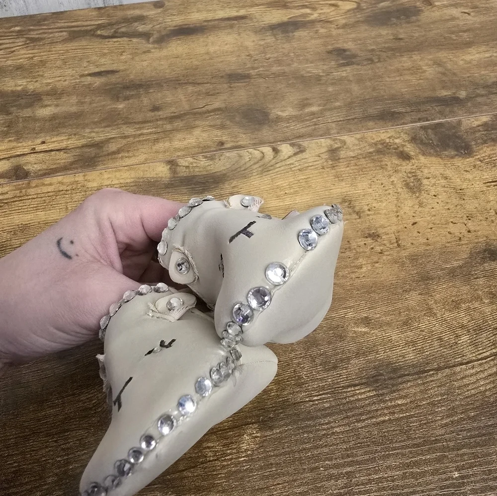 Carters Child Of Mine Cute Rhinestone Booties Size 0-3 Months